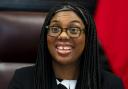 Kemi Badenoch pictured at a trade summit with Turkey in London