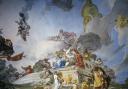 Sacrifice of Iphigenia, 1733, fresco on the vault by Giovanni Battista Crosato (1756-ca 1697)