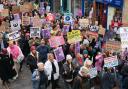Women gathered in Edinburgh on Saturday for the march