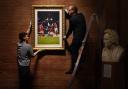 A picture of Scott McTominay's goal has been put on display in  Edinburgh