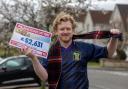 Ryan Stewart won a portion of the postcode lottery prize