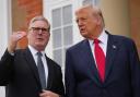Keir Starmer pictured alongside US President Donald Trump