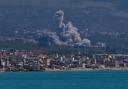 Smoke rises from an Israeli airstrike that hit Qlaileh village in Lebanon earlier this month