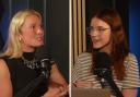 SNP MP Lara Bird (left) speaking with The National editor Laura Webster for The National Podcast