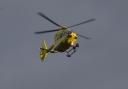 An air ambulance is reported to have been called to the scene