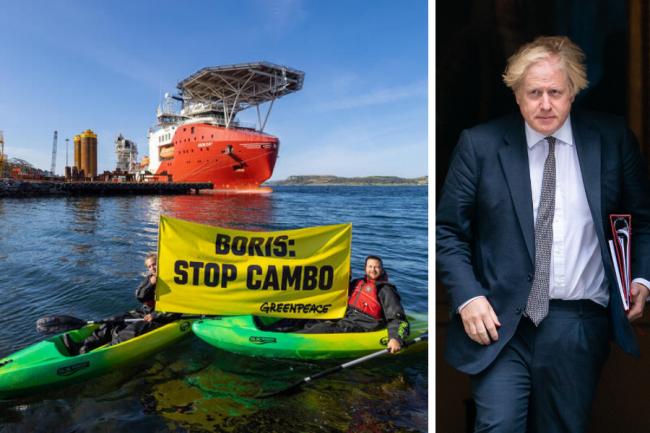 Boris Johnson has been told to explain why an oil company is 'setting up shop' on the massive drilling project before a final decision has been announced