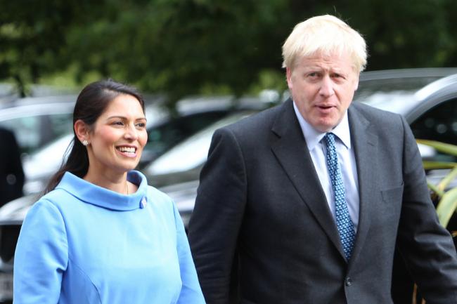 Boris Johnson and Priti Patel have been condemned for their 'very tough' approach to refugees
