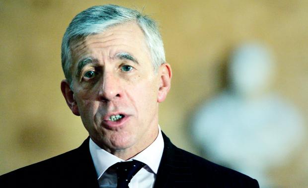 The National: LONDON - OCTOBER 13:  British Foreign Secretary, Jack Straw speaks at  Lancaster House during his meeting with Thai officials on October 13, 2005 in London.  (Photo by Bruno Vincent/Getty Images) *** Local Caption *** Jack Straw.