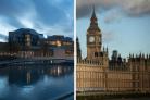 Holyrood (left) and Westminster play roles in Scotland's 'tale of two governments'