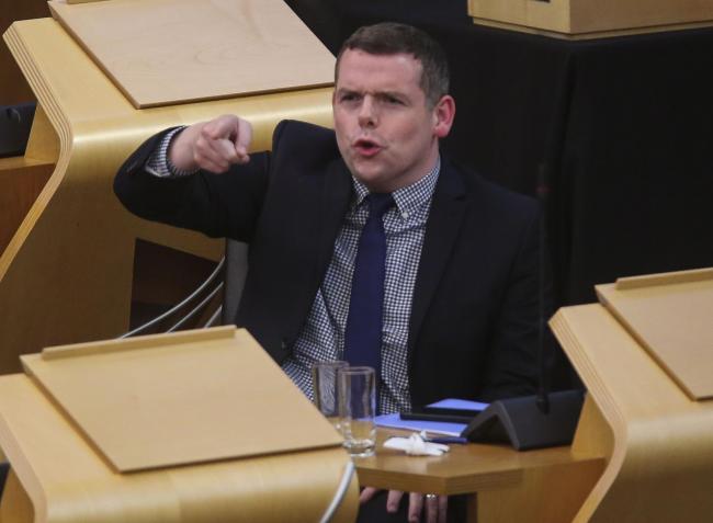 Douglas Ross accused Nicola Sturgeon of laughing during a rowdy session of FMQs
