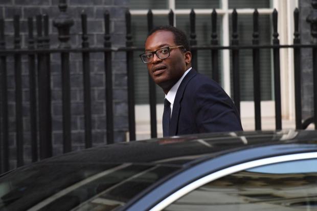 The National: Minister of State at the Department of Business, Energy and Industrial Strategy Kwasi Kwarteng arrives at 10 Downing Street for a business reception in Westminster, London..