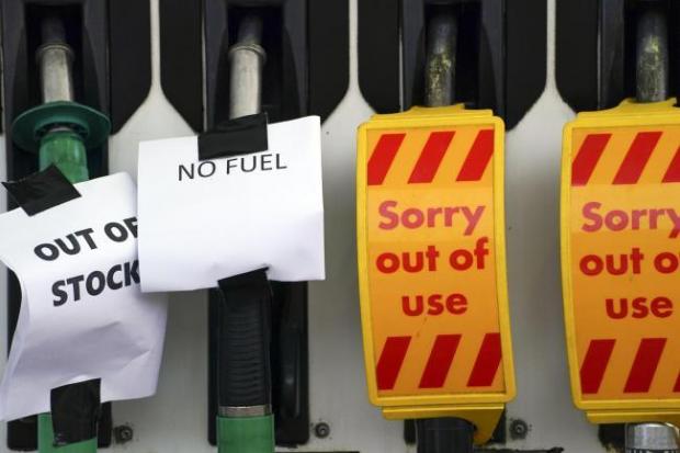 The National: PETROL: Fuel shortages caused by drivers panic buying 