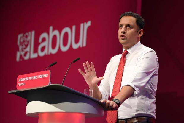 The National: Scottish Labour Leader Anas Sarwar speaks at the Labour Party conference in Brighton
