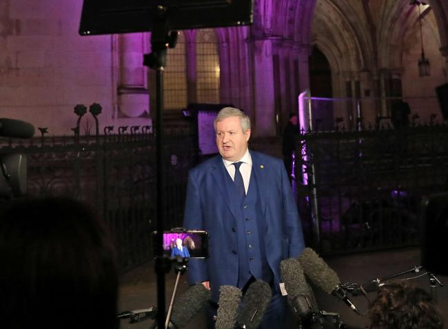 SNP Westminster leader Ian Blackford gave a briefing to journalists