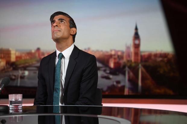 The National: Rishi Sunak's leadership hopes may be pie-in-the-sky now he is implicated in partygate