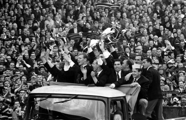 The National: The Lisbon Lions parade the European Cup at Parkhead after their famous victory in 1967