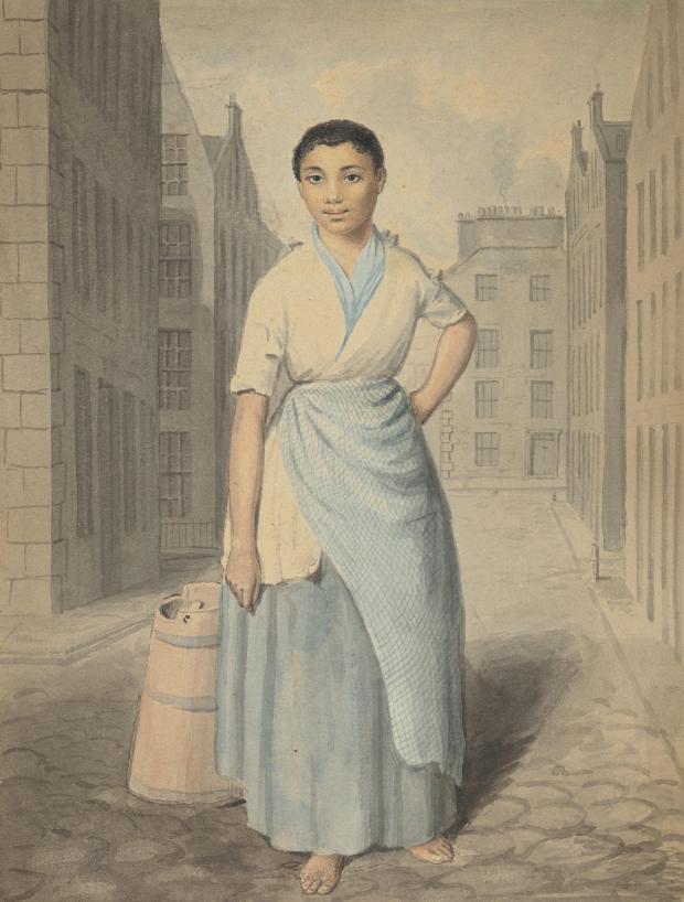 The National: Undated handout photo issued by National Galleries of Scotland of Edinburgh Milkmaid With Butter Churn by David Allan, one of the earliest known images of a black person by a Scottish artist has been acquired by the National Galleries of Scotland. Issue