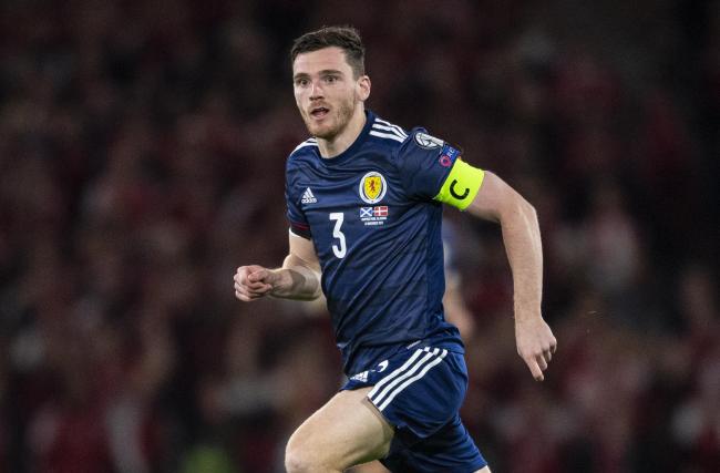 Scotland captain Andy Robertson is one yellow card away from suspension