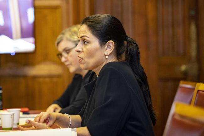 Home Secretary Priti Patel hit out at local authorities in Scotland