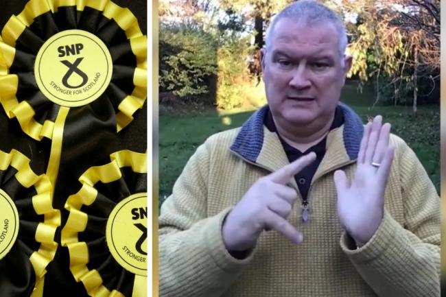 South Lanarkshire councillor Brian Ferguson proposed the motion using British Sign Language to SNP members