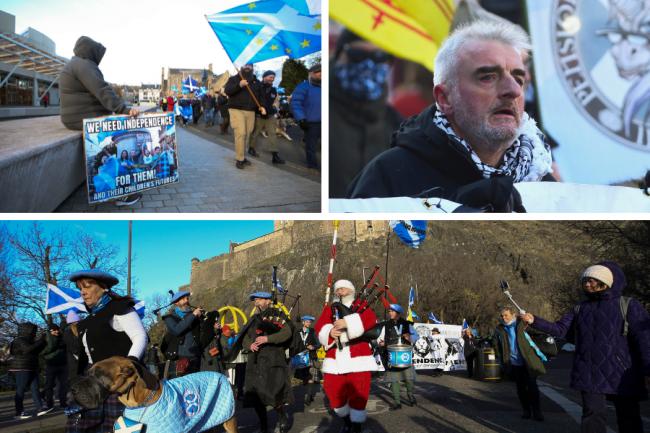Hundreds took part in calls for Scotland to be an independent nation