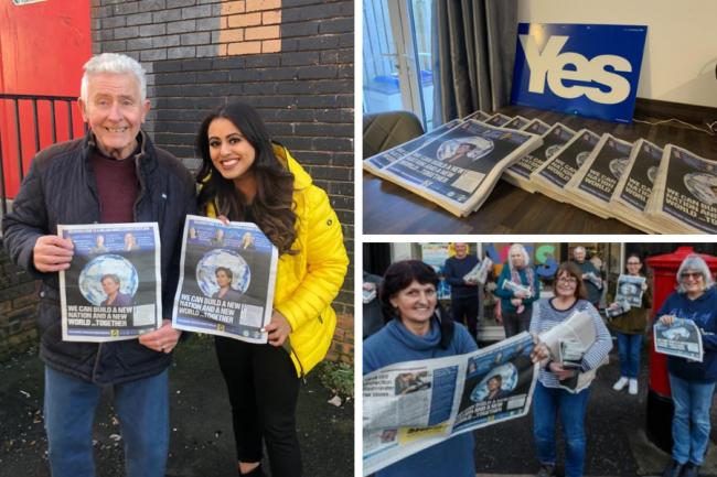 Yes campaigners have been hard at work delivering our one million pro-independence newspapers