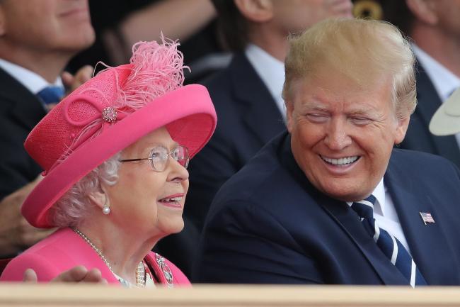 The Queen and Donald Trump (Andrew Matthews/PA)