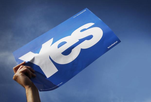 The National: Yes campaign material as the campaign ahead of the Scottish independence referendum continues. PRESS ASSOCIATION Photo. Picture date: Monday September 8, 2014.  The more information people have in the run-up to the independence referendum, the more