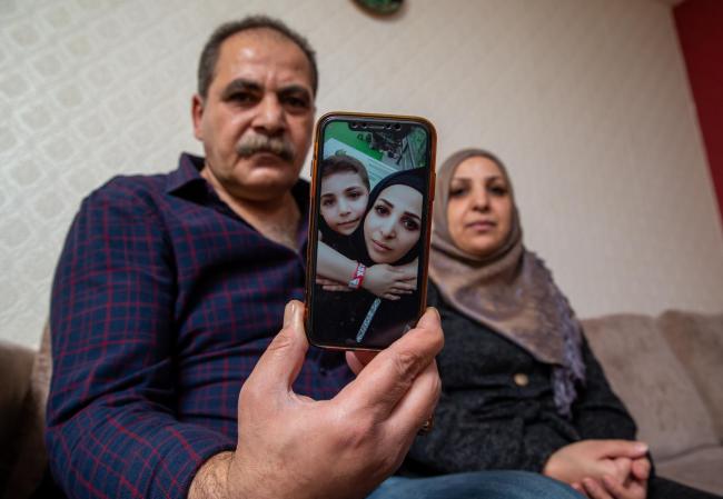 Ali Hassan and Lamis Koujak are looking forward to being reunited with daughter Riham and grandson Tarek Photograph: Colin Mearns