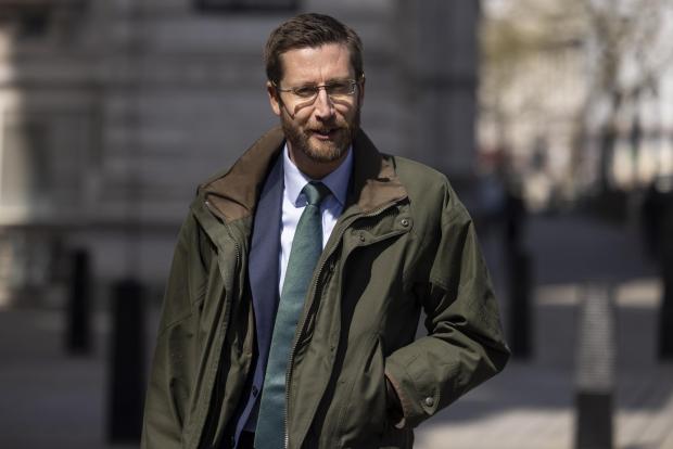 The National: LONDON, ENGLAND - APRIL 26: Cabinet Secretary Simon Case walks through Westminster to attend a hearing at Portcullis House on April 26, 2021 in London, England. Former senior advisor to the Prime Minister, Dominic Cummings, has made claims that Boris