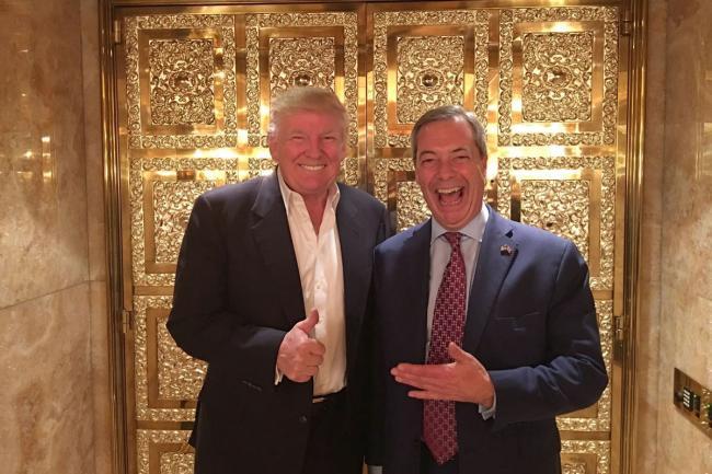 Donald Trump may be pally with former Brexit Party chief Nigel Farage, but Brexit itself is causing problems for his company