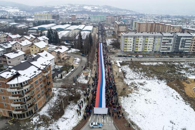 At Dodik’s behest thousands poured on to the streets 
of towns across Republika Srpska
