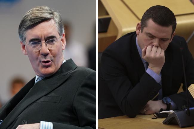 Jacob Rees-Mogg refused to take back his comments about Douglas Ross