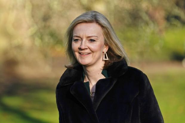 The National: Foreign Secretary Liz Truss walks through ST James's Park, central London, after her comments that there is a "deal to be done" with the European Union over the Northern Ireland Protocol. Following her first meeting with European Commission