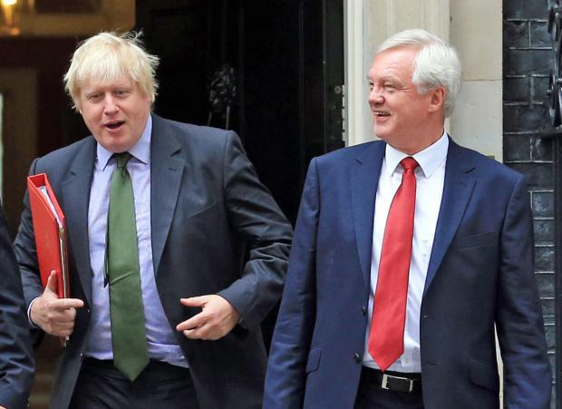 The National: David Davis (right) said he had not changed his mind after calling for Boris Johnson to resign as PM (Gareth Fuller/PA)