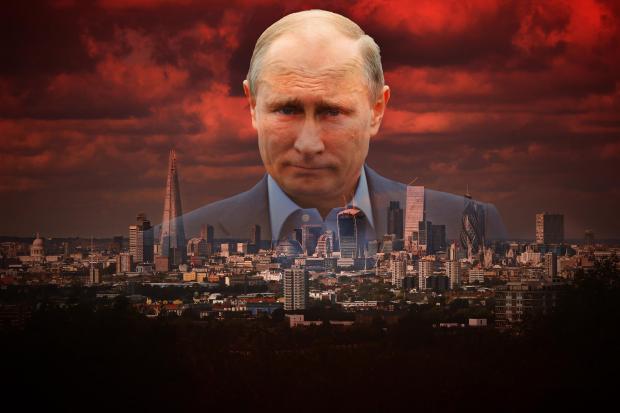 The National: Putin, London, Russian russia Dirty money Montage - Damian Shields.