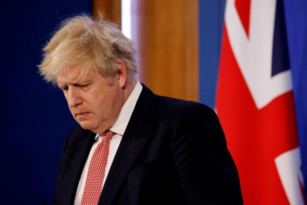 The National: Boris Johnson during his Covid update on Monday, during which he signalled the end of restrictions in England