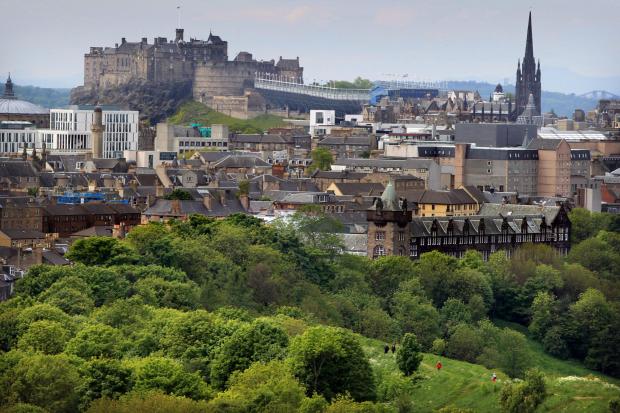 The National: A view of Edinburgh Castle from Arthur's Seat Edinburgh. Picture By Stewart Attwood.