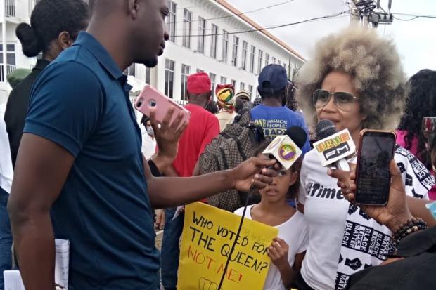 Jamaicans have protested the monarchy's historical role in colonialism
