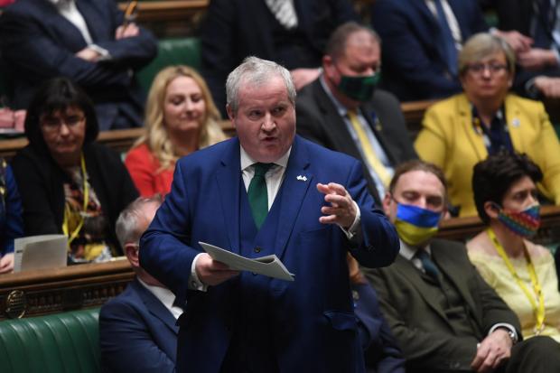 The National: ONE EDITORIAL USE ONLY. NO SALES. NO ARCHIVING. NO ALTERING OR MANIPULATING. NO USE ON SOCIAL MEDIA UNLESS AGREED BY HOC PHOTOGRAPHY SERVICE. MANDATORY CREDIT: UK Parliament/Jessica Taylor ..Handout photo issued by UK Parliament of  Ian Blackford during