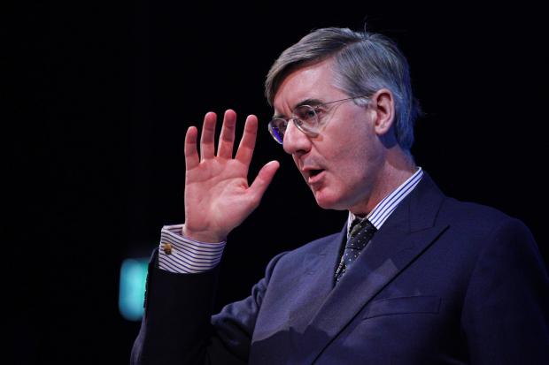 The National: Minister for Brexit Opportunities Jacob Rees-Mogg speaking during the Conservative Party Spring Forum at Winter Gardens, Blackpool. Picture date: Friday March 18, 2022. PA Photo. See PA story POLITICS Tories. Photo credit should read: Peter Byrne/PA