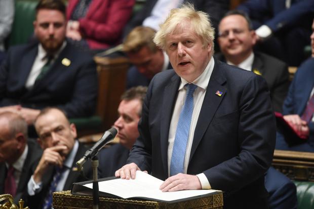 The National: Boris Johnson defends his actions in the Commons