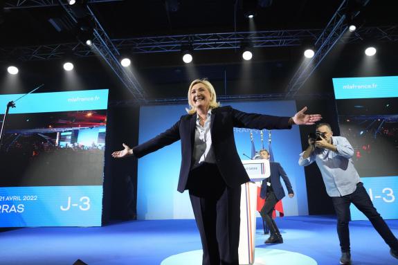 The National: French far-right presidential candidate Marine Le Pen The National: French far-right presidential candidate Marine Le Pen