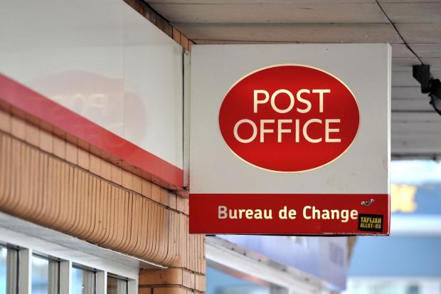 The National: Post Office sign. Credit: PA