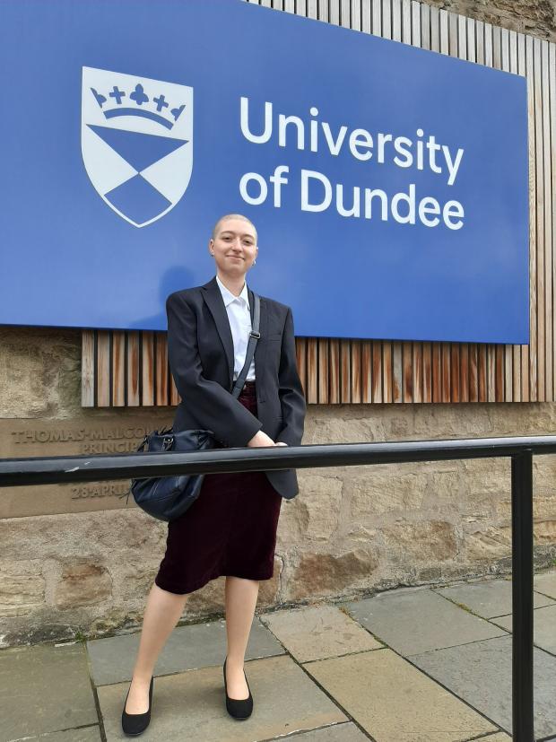 The National: Varvara Shevtsova has been offered a place to study a masters in social work at the University of Dundee