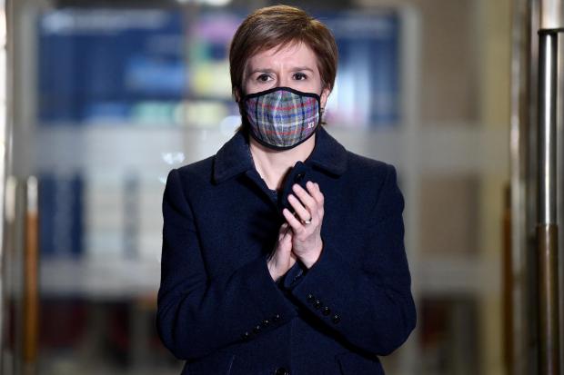 The National: First Minister Nicola Sturgeon in February 2021. (Photo by Jeff J Mitchell/Getty Images).