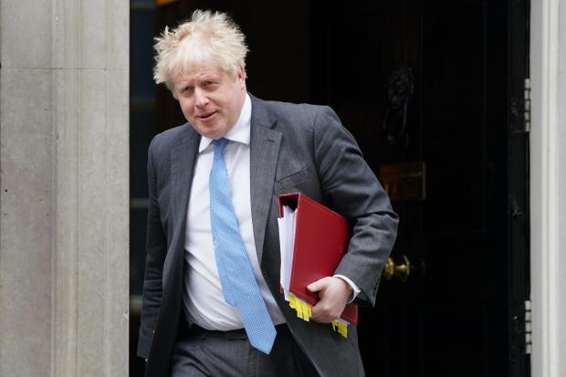 The National: Boris Johnson leaving 10 Downing Street