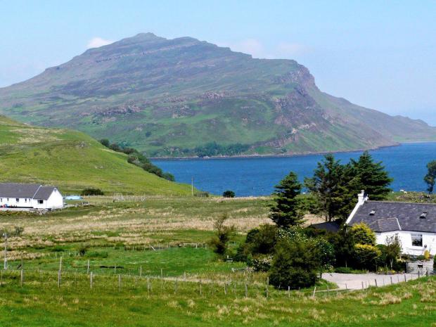 The National: Ben Tianavaig, which looks down on Portree. Picture: Cameron McNeish
