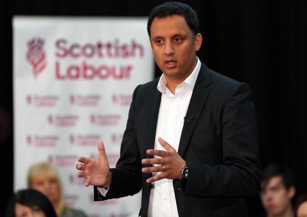 The National: Scottish Labour leader Anas Sarwar speaking to party candidates and activists in Glasgow about building on this week's council election results. Picture date: Monday May 9, 2022. PA Photo. Photo credit should read: Andrew Milligan/PA Wire.