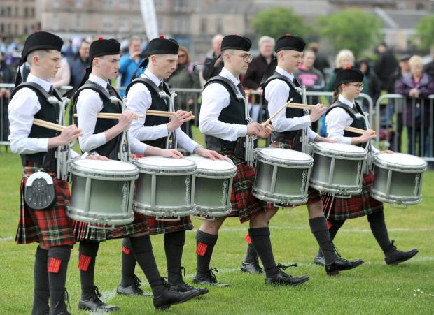 The National: Drummers showed off their talents at the popular event in Greenock